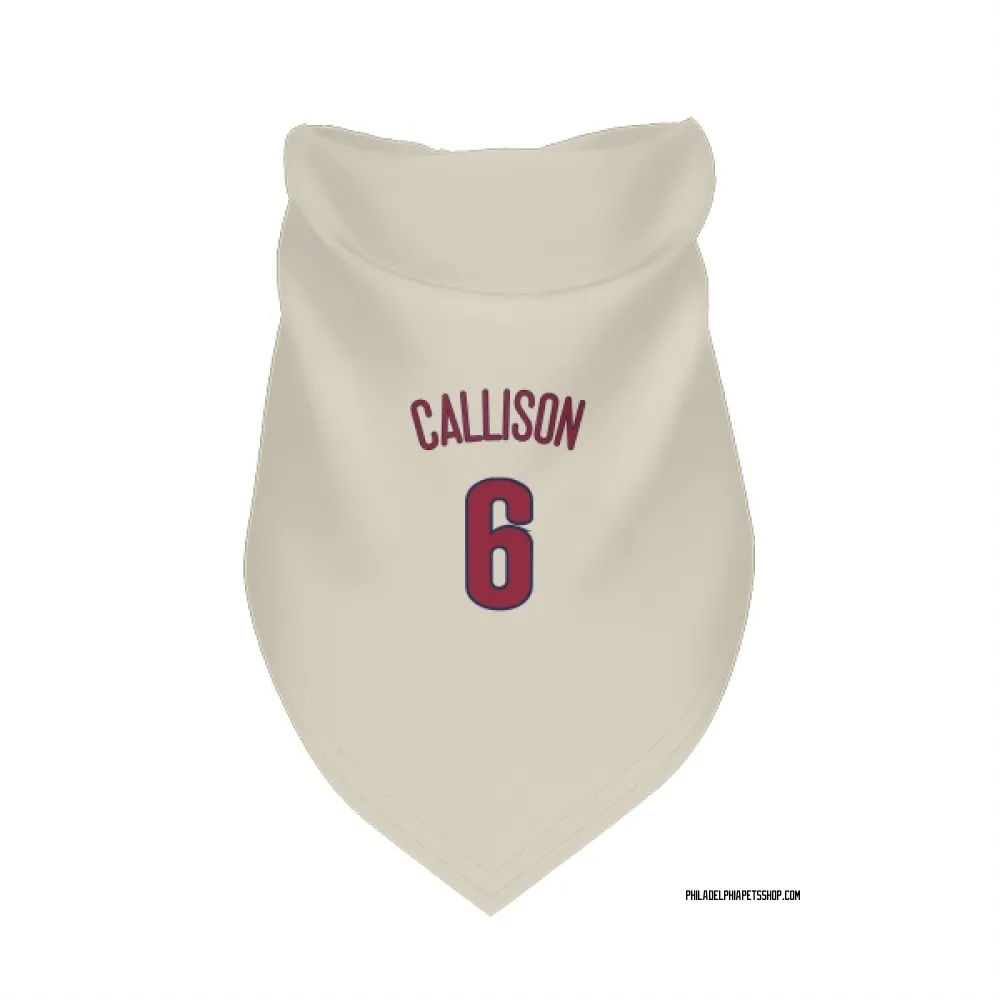 Philadelphia Phillies Johnny Callison Cream Pet Bandana for Dog & Cat