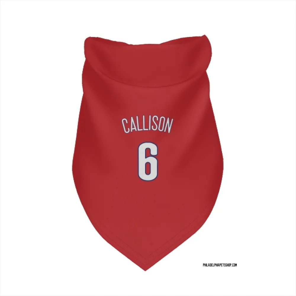 Philadelphia Phillies Johnny Callison Red Pet Bandana for Dog & Cat