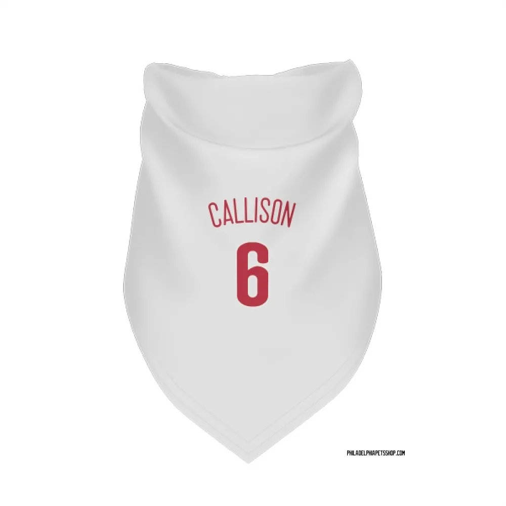Philadelphia Phillies Johnny Callison Scarlet Pet Bandana for Dog & Cat