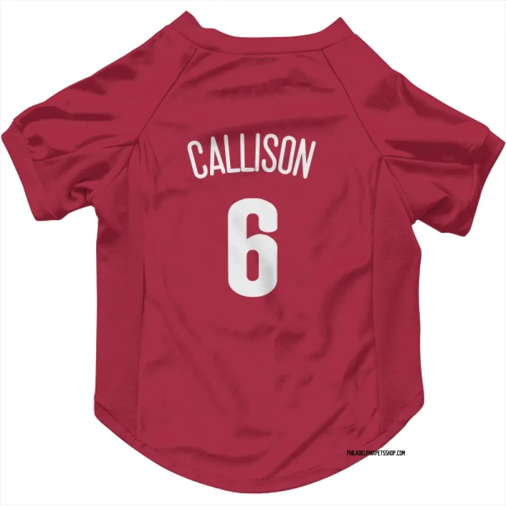 Philadelphia Phillies Johnny Callison White Pet Jersey for Dog & Cat