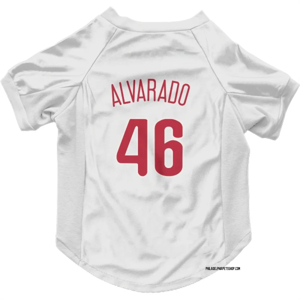 Philadelphia Phillies Jose Alvarado Scarlet Pet Jersey for Dog & Cat