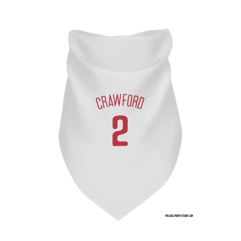 Philadelphia Phillies Justin Crawford Scarlet Pet Bandana for Dog & Cat