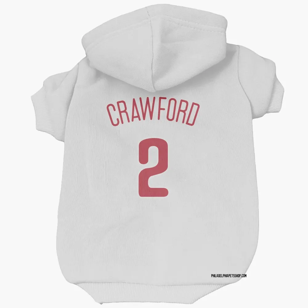 Philadelphia Phillies Justin Crawford Scarlet Pet Hoodie for Dog & Cat