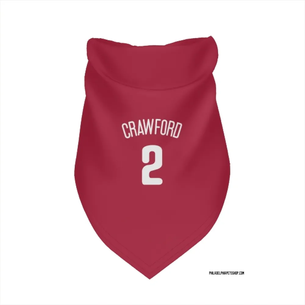 Philadelphia Phillies Justin Crawford White Pet Bandana for Dog & Cat