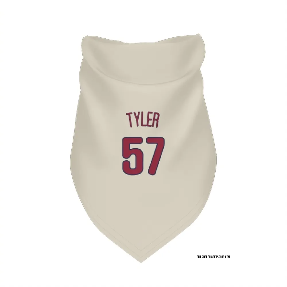 Philadelphia Phillies Kyle Tyler Cream Pet Bandana for Dog & Cat