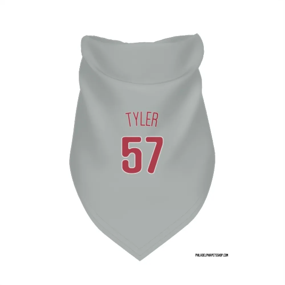Philadelphia Phillies Kyle Tyler Gray Pet Bandana for Dog & Cat