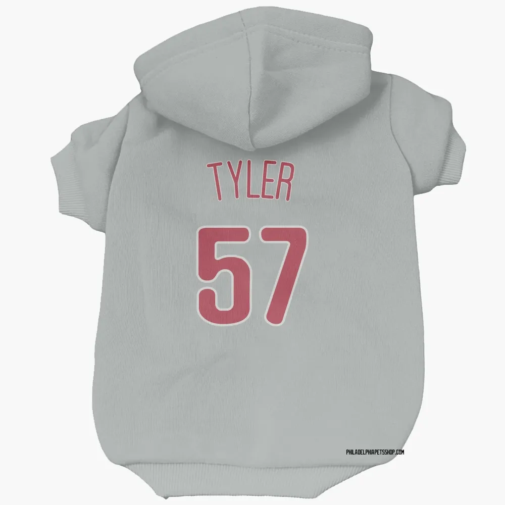 Philadelphia Phillies Kyle Tyler Gray Pet Hoodie for Dog & Cat