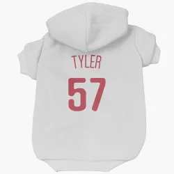 Philadelphia Phillies Kyle Tyler Scarlet Pet Hoodie for Dog & Cat