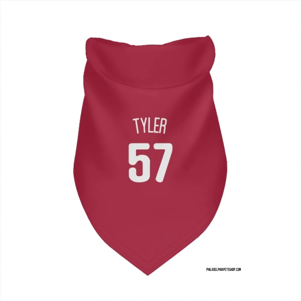 Philadelphia Phillies Kyle Tyler White Pet Bandana for Dog & Cat
