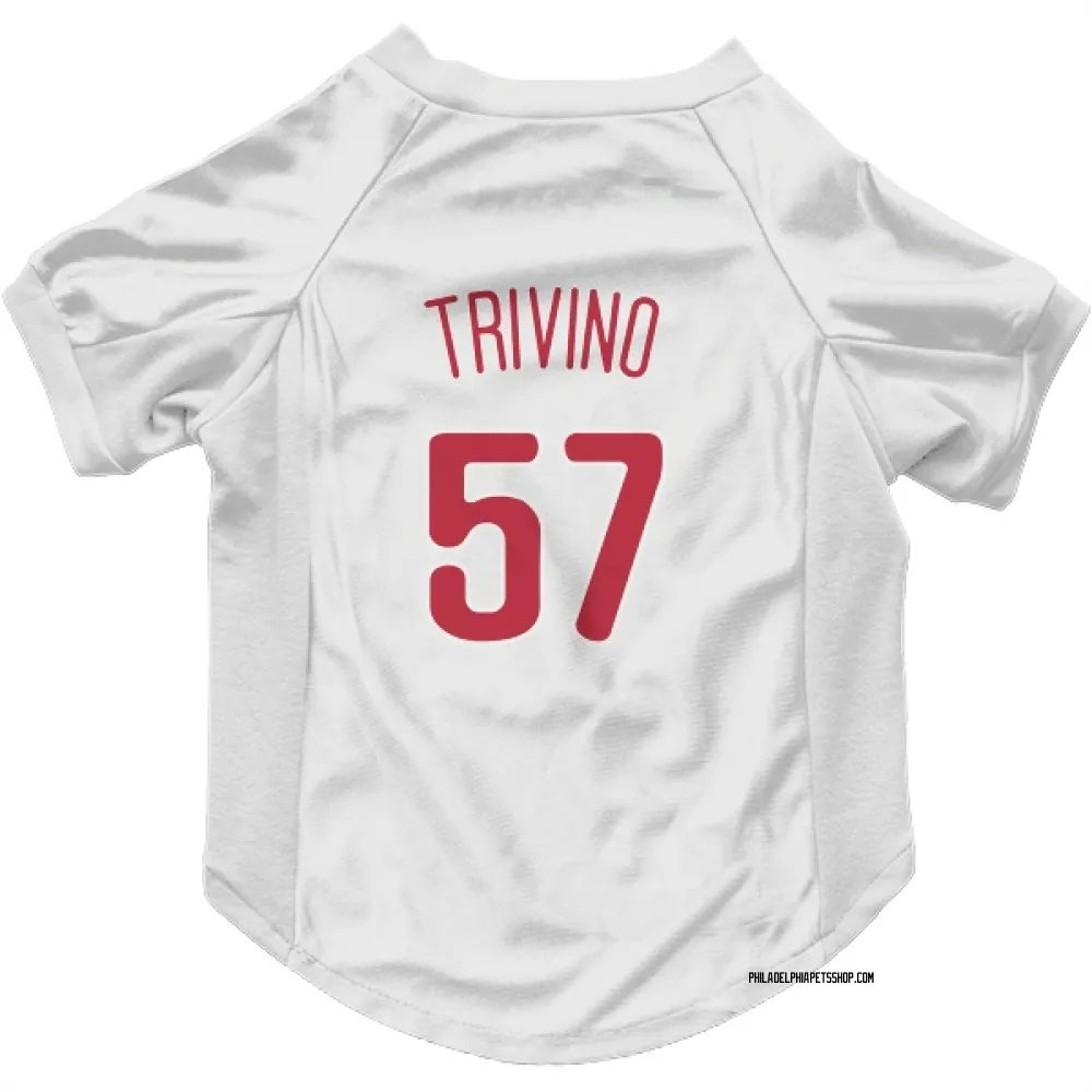 Philadelphia Phillies Lou Trivino Scarlet Pet Jersey for Dog & Cat