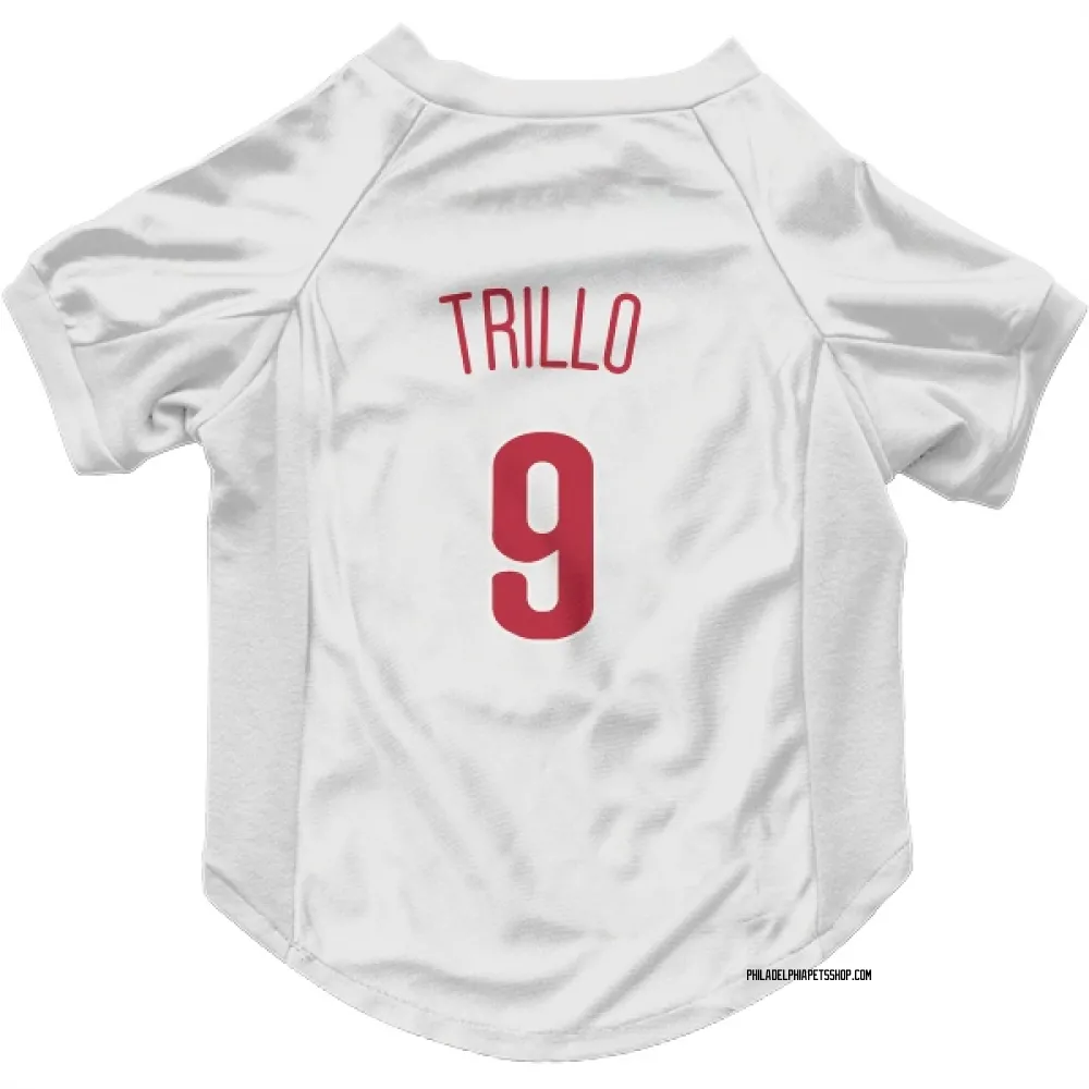 Philadelphia Phillies Manny Trillo Scarlet Pet Jersey for Dog & Cat