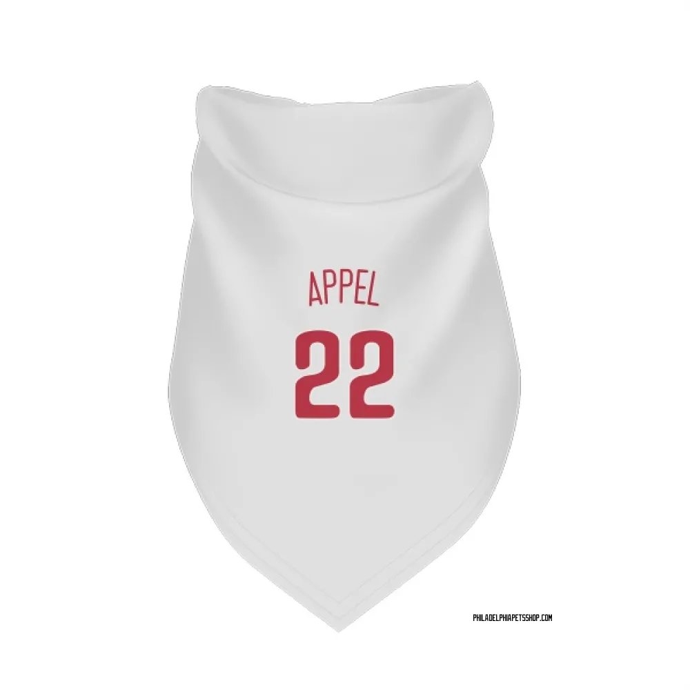 Philadelphia Phillies Mark Appel Scarlet Pet Bandana for Dog & Cat