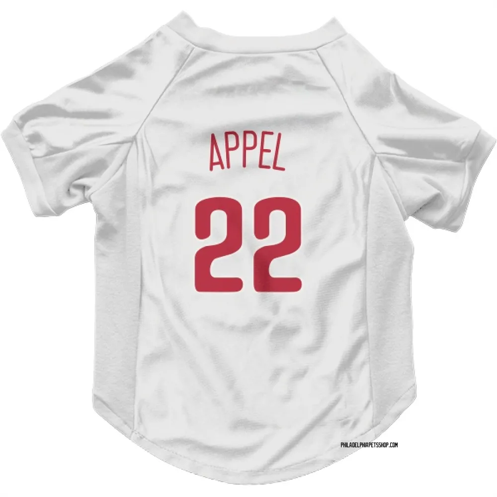 Philadelphia Phillies Mark Appel Scarlet Pet Jersey for Dog & Cat