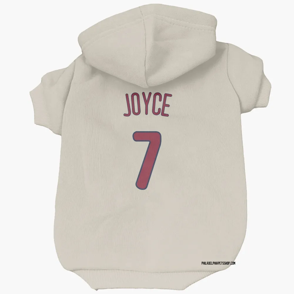 Philadelphia Phillies Matt Joyce Cream Pet Hoodie for Dog & Cat