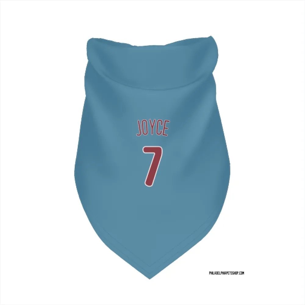 Philadelphia Phillies Matt Joyce Light Blue Pet Bandana for Dog & Cat