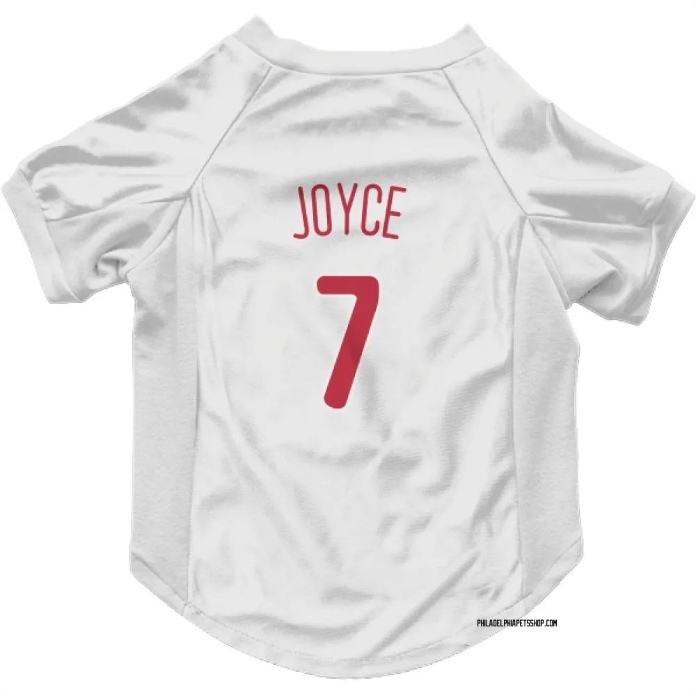 Philadelphia Phillies Matt Joyce Scarlet Pet Jersey for Dog & Cat