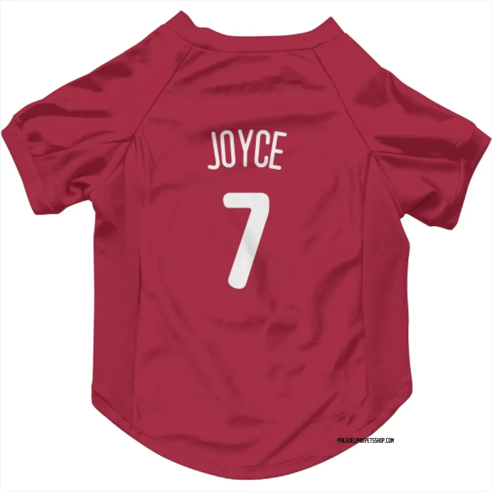 Philadelphia Phillies Matt Joyce White Pet Jersey for Dog & Cat