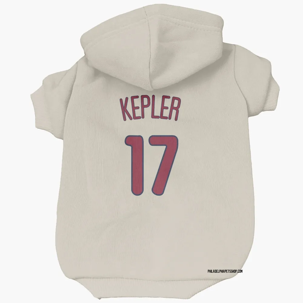 Philadelphia Phillies Max Kepler Cream Pet Hoodie for Dog & Cat