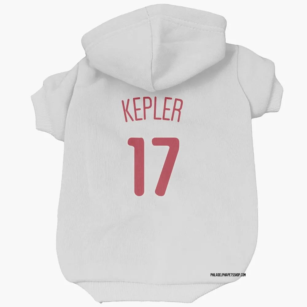 Philadelphia Phillies Max Kepler Scarlet Pet Hoodie for Dog & Cat