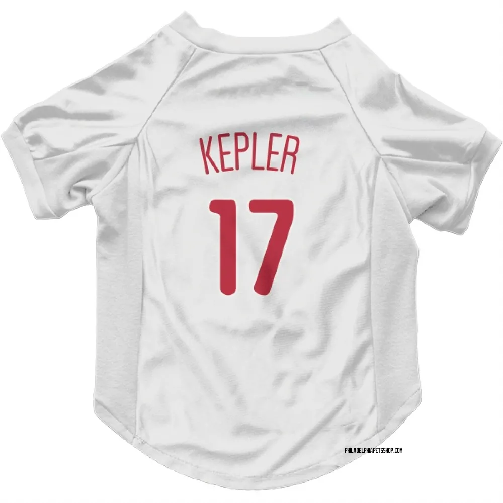 Philadelphia Phillies Max Kepler Scarlet Pet Jersey for Dog & Cat