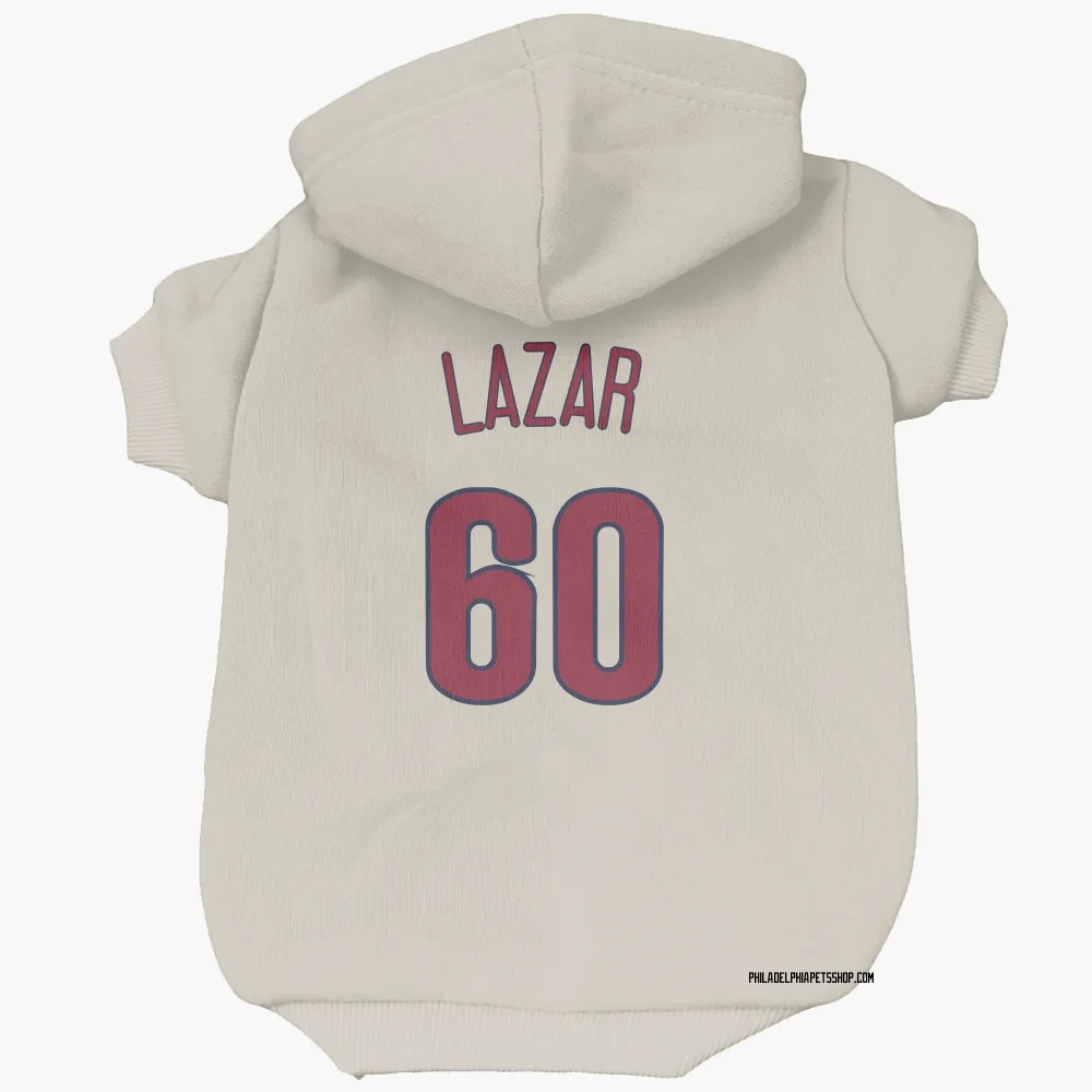 Philadelphia Phillies Max Lazar Cream Pet Hoodie for Dog & Cat