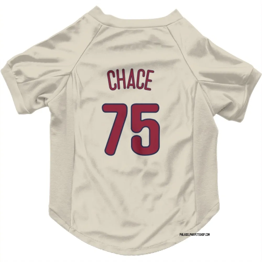 Philadelphia Phillies Moises Chace Cream Pet Jersey for Dog & Cat
