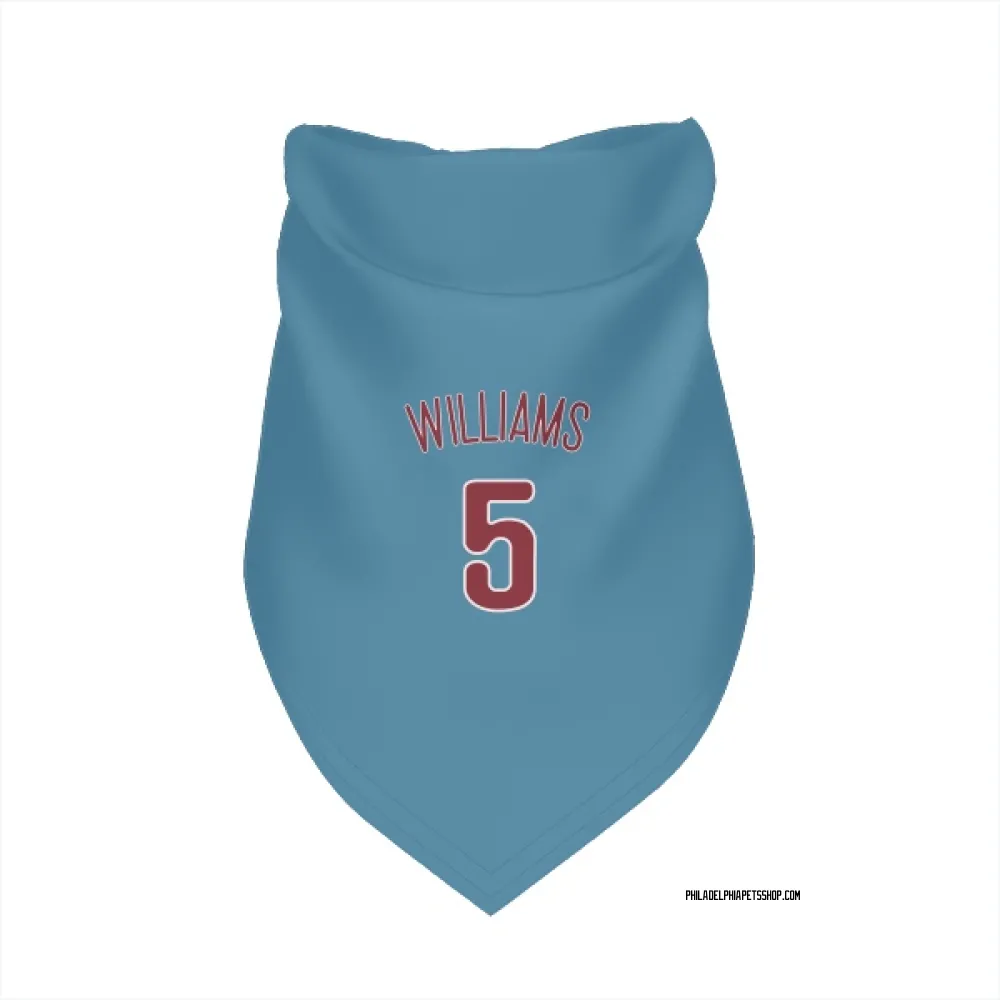 Philadelphia Phillies Nick Williams Light Blue Pet Bandana for Dog & Cat