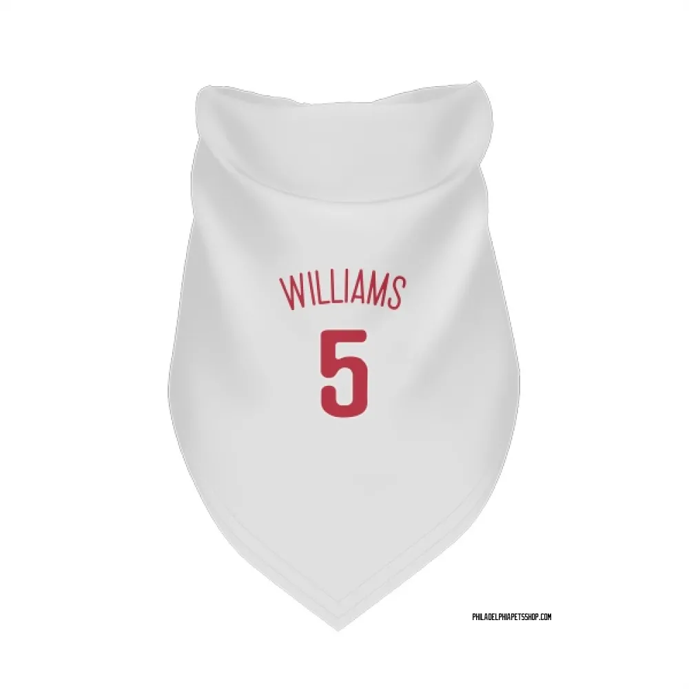 Philadelphia Phillies Nick Williams Scarlet Pet Bandana for Dog & Cat