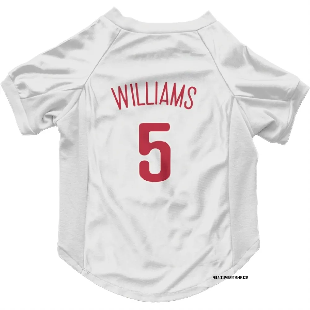 Philadelphia Phillies Nick Williams Scarlet Pet Jersey for Dog & Cat