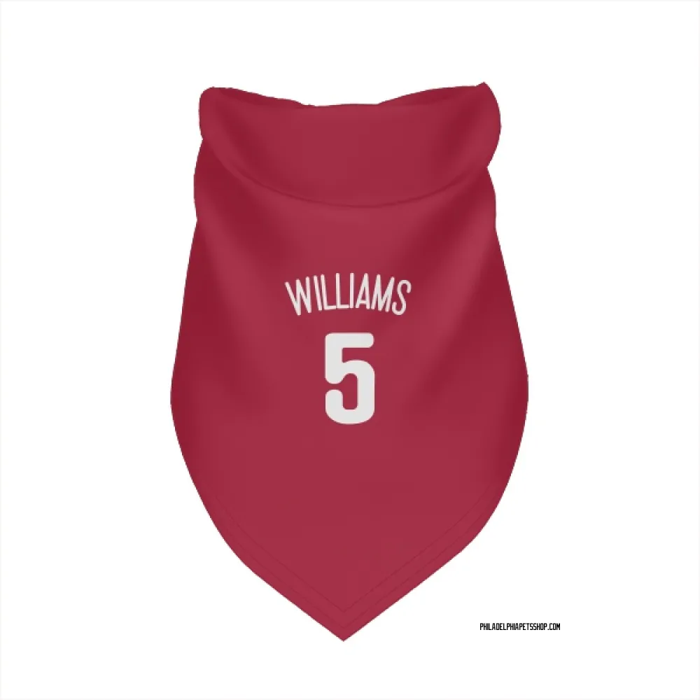 Philadelphia Phillies Nick Williams White Pet Bandana for Dog & Cat