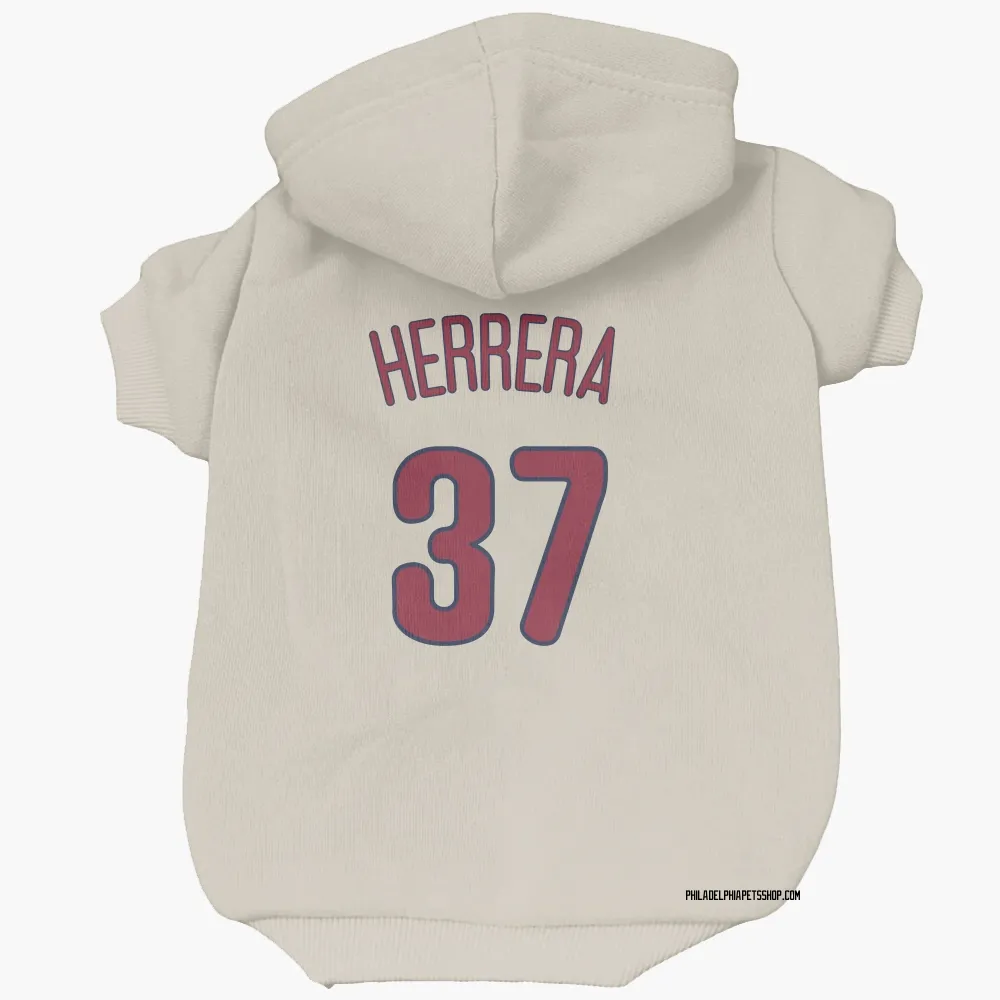 Philadelphia Phillies Odubel Herrera Cream Pet Hoodie for Dog & Cat