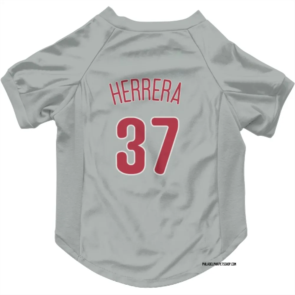 Philadelphia Phillies Odubel Herrera Gray Pet Jersey for Dog & Cat