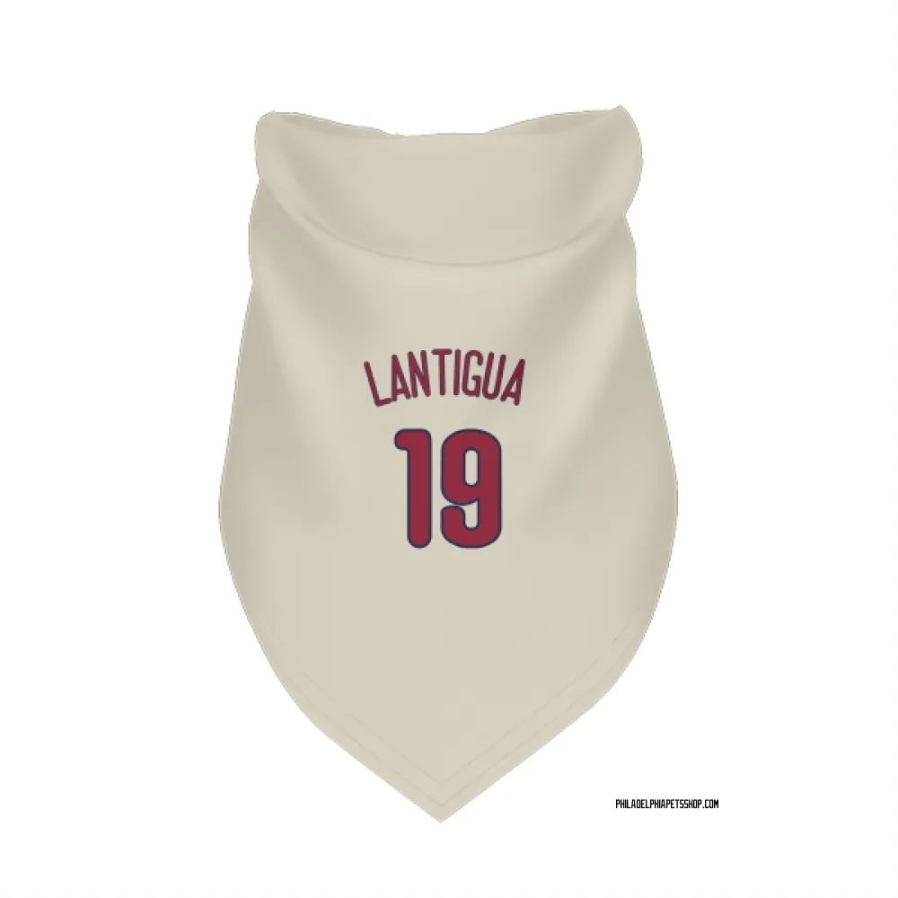 Philadelphia Phillies Rafael Lantigua Cream Pet Bandana for Dog & Cat