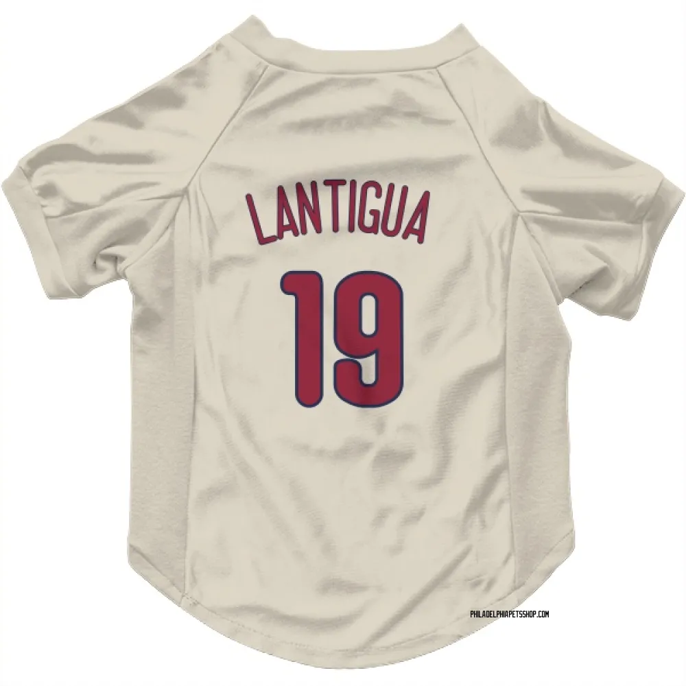 Philadelphia Phillies Rafael Lantigua Cream Pet Jersey for Dog & Cat