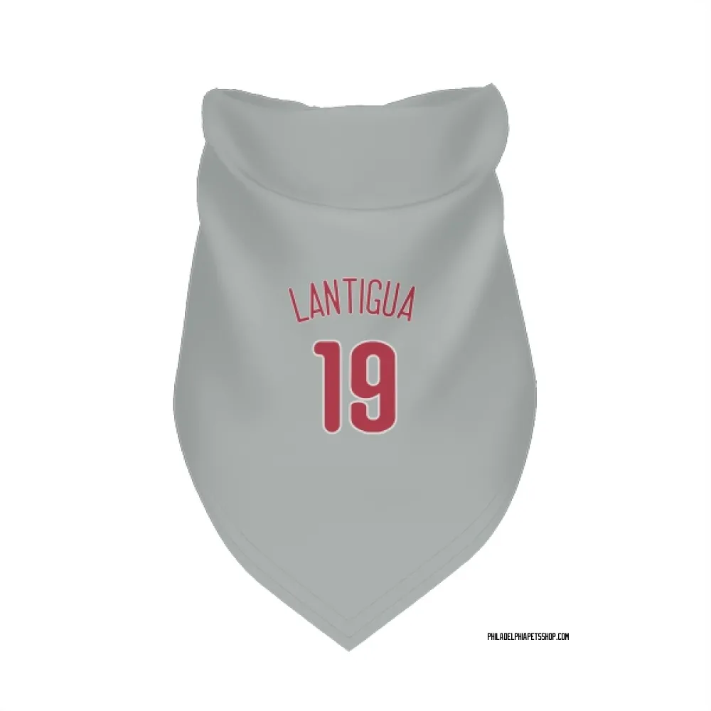 Philadelphia Phillies Rafael Lantigua Gray Pet Bandana for Dog & Cat