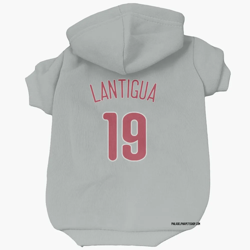 Philadelphia Phillies Rafael Lantigua Gray Pet Hoodie for Dog & Cat