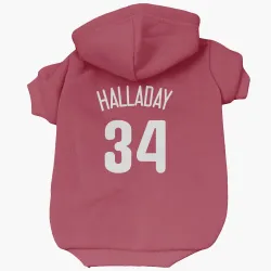 Philadelphia Phillies Roy Halladay White Pet Hoodie for Dog & Cat