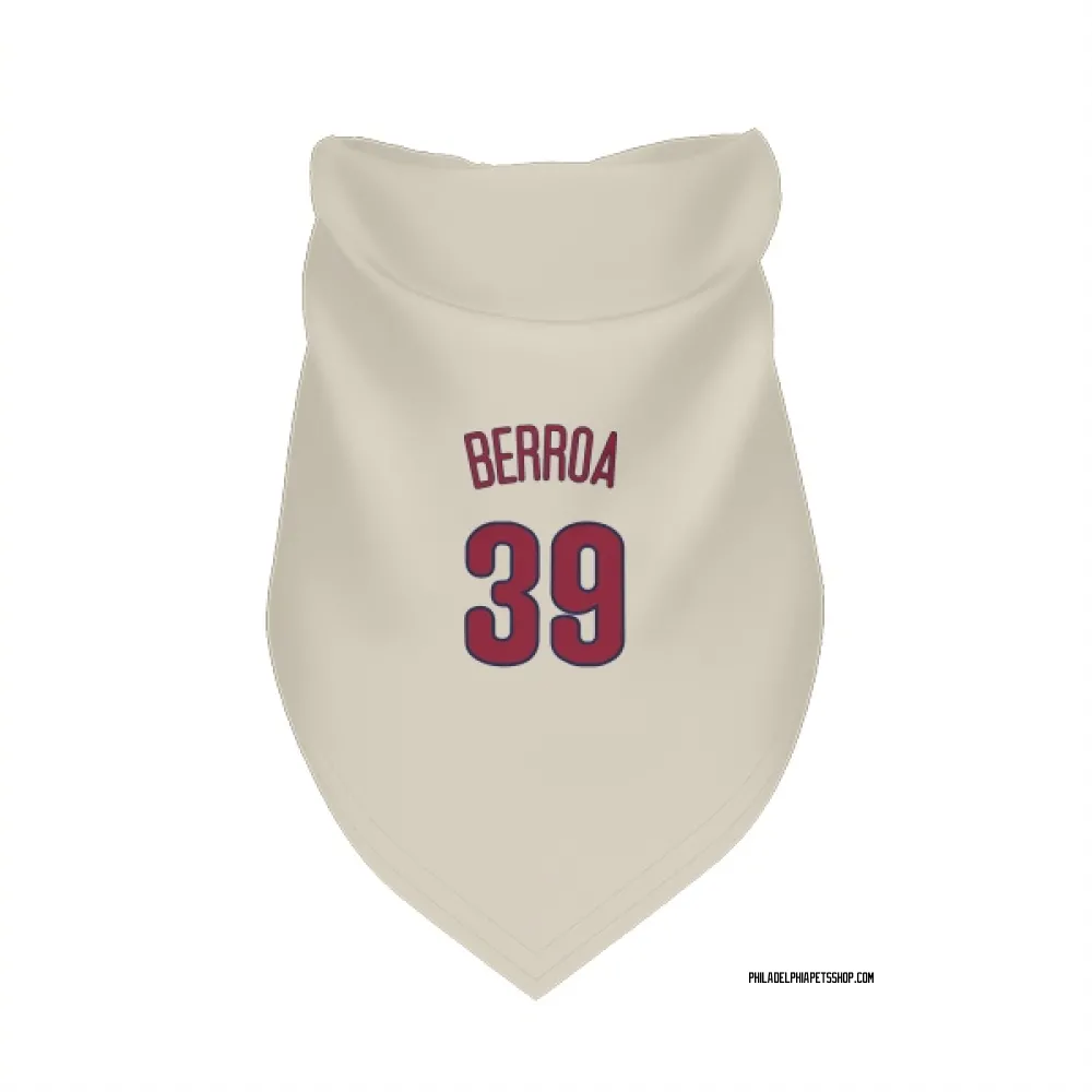 Philadelphia Phillies Steward Berroa Cream Pet Bandana for Dog & Cat
