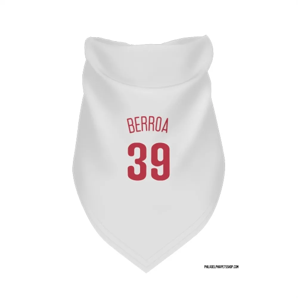 Philadelphia Phillies Steward Berroa Scarlet Pet Bandana for Dog & Cat