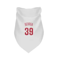 Philadelphia Phillies Steward Berroa Scarlet Pet Bandana for Dog & Cat