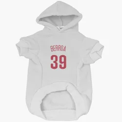Philadelphia Phillies Steward Berroa Scarlet Pet Hoodie for Dog & Cat