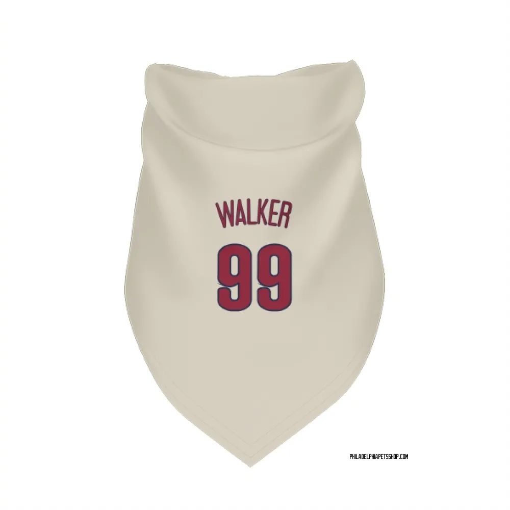 Philadelphia Phillies Taijuan Walker Cream Pet Bandana for Dog & Cat