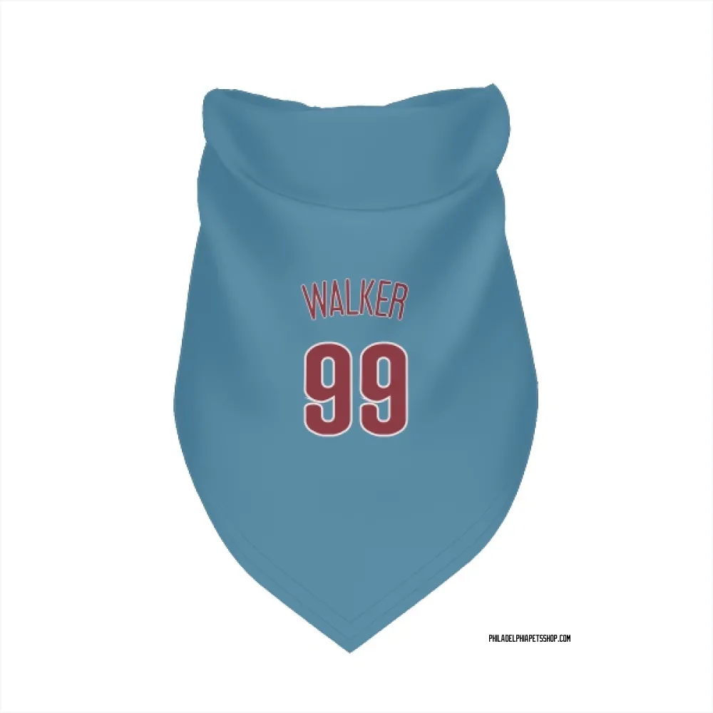 Philadelphia Phillies Taijuan Walker Light Blue Pet Bandana for Dog & Cat