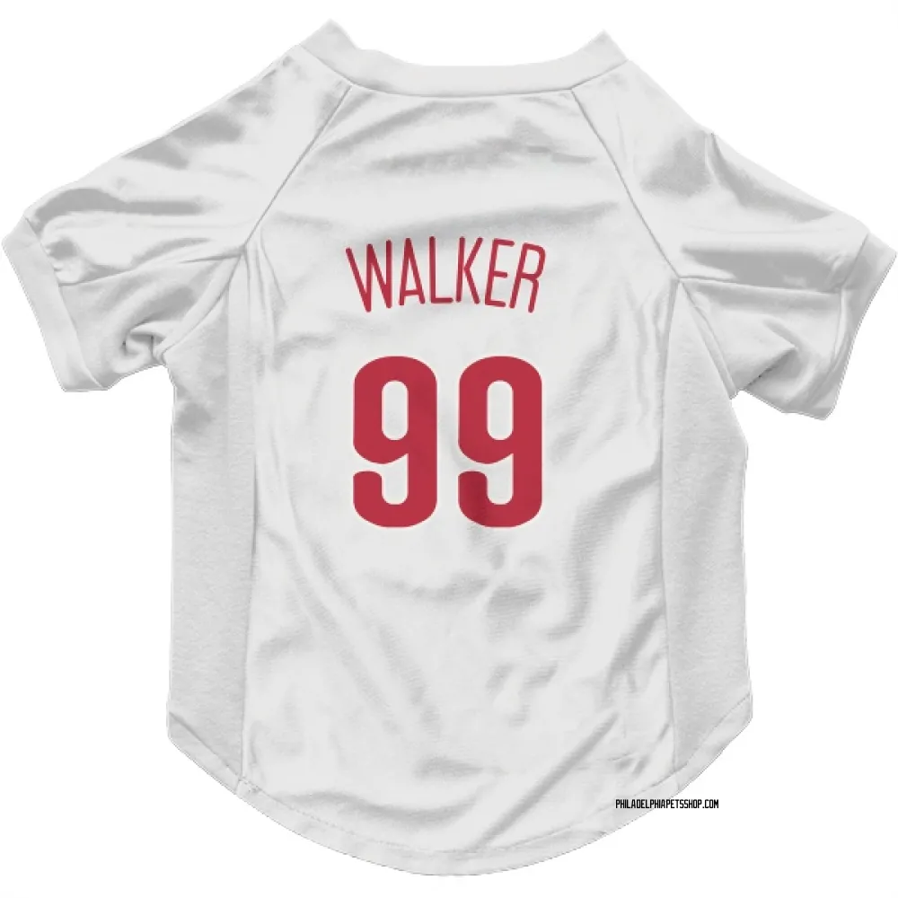 Philadelphia Phillies Taijuan Walker Scarlet Pet Jersey for Dog & Cat