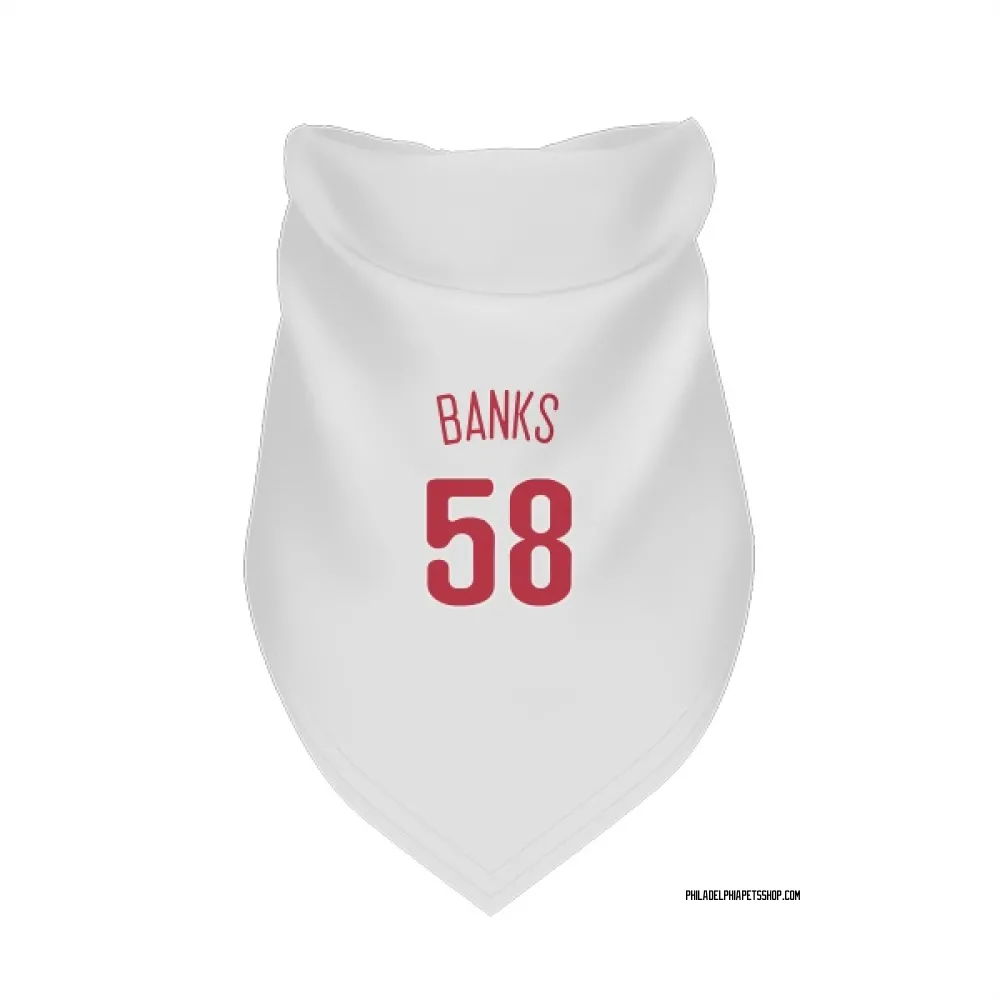 Philadelphia Phillies Tanner Banks Scarlet Pet Bandana for Dog & Cat