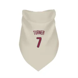 Philadelphia Phillies Trea Turner Cream Pet Bandana for Dog & Cat
