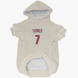 Philadelphia Phillies Trea Turner Cream Pet Hoodie for Dog & Cat