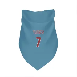Philadelphia Phillies Trea Turner Light Blue Pet Bandana for Dog & Cat