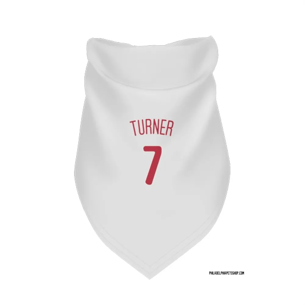 Philadelphia Phillies Trea Turner Scarlet Pet Bandana for Dog & Cat