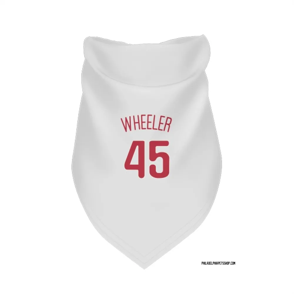Philadelphia Phillies Zack Wheeler Scarlet Pet Bandana for Dog & Cat